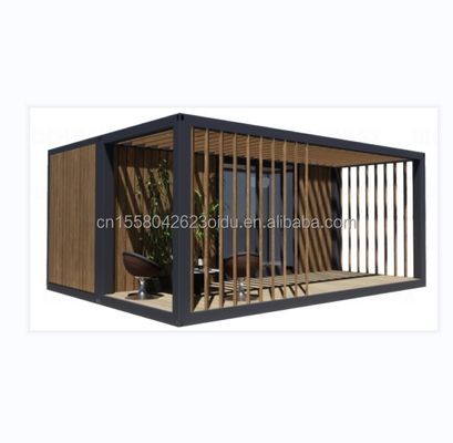 20ft 고급 프리팩트 목재 집 부엌 욕실과 야외 BBQ 평면 팩 간단한 설치 재료