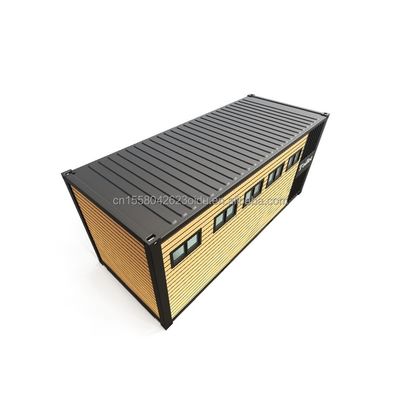 야외 화장실 수정 운송 컨테이너 스타일 20ft 또는 40ft 알루미늄 합금 창문과 함께 강철 및 샌드위치 패널로 만들어