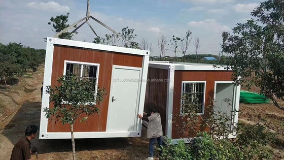 맞춤형 색상 20ft 전공 평면 패키지 대용량 컨테이너 프레임 하우스 건설 현장에서 이주 노동자를 위해