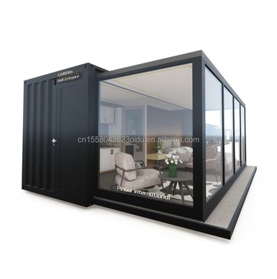 사용자 정의 색상 EU 휴대용 20ft 확장 컨테이너 집 커플 또는 호텔 및 알루미늄 합금 창문