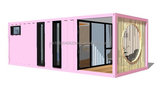 알루미늄 합금 창문 3 침실 컨테이너 주거 시설 포장 및 파동 샌드위치 패널 벽