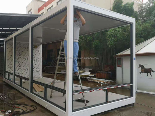 알루미늄 합금 창문과 함께 20ft 또는 40ft 고급 사전 제조 컨테이너 방
