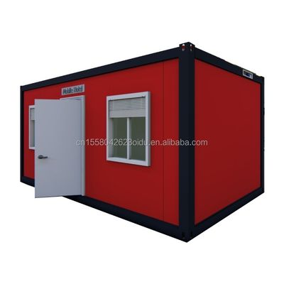 저렴한 20ft/40ft 벽 50/75/100mm 웨이브 샌드위치 패널 현대 가정 거주용 사전 제조 컨테이너 룸