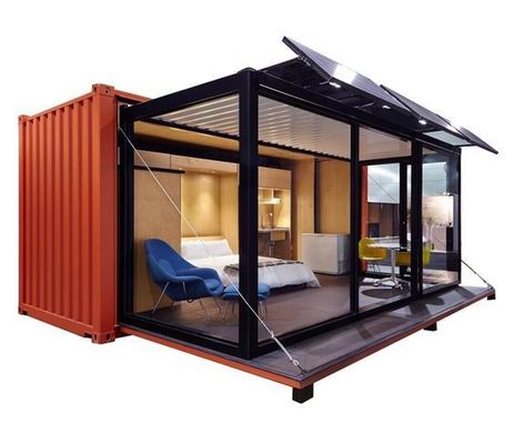 맞춤형 색상 20ft 운송 컨테이너 바 전조 주택 드로거 타입 푸시-트랙 확장 컨테이너 하우스 거실