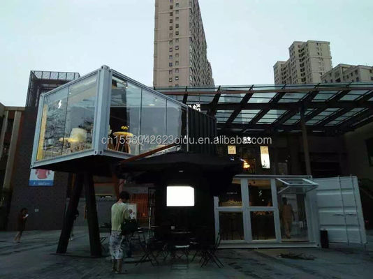 맞춤형 색상 및 알루미늄 합금 창문 20ft 고급 컨테이너 방 판매 부스 커피숍 경호자 상자 바