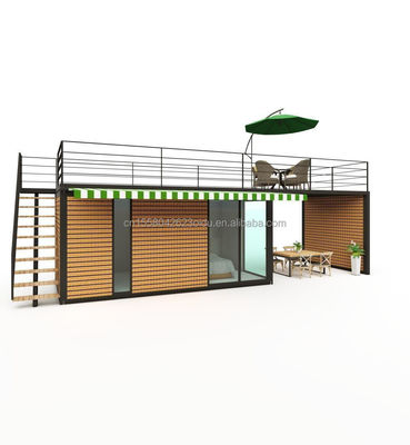 주요 구조 장화제철 정면 튜브 40FT 20ft 고급 컨테이너 룸 판매 부스 커피숍 경비 상자 바