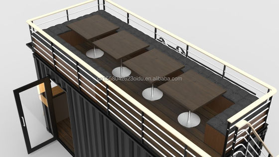 2022 OEM 20ft 평면 패키지 생활 준비 컨테이너 하우스 알루미늄 합금 창문 및 가연 철강 구부러기 180g